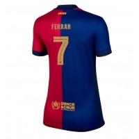 Camiseta Barcelona Ferran Torres #7 Primera Equipación Replica 2024-25 para mujer mangas cortas